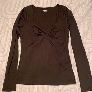 Old Navy black long sleeve stretchy shirt M